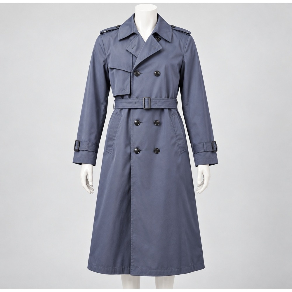 American Apparel Defender Collection Trench Coat Mens 42XL Navy Blue Military